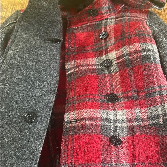 Bomboogie Italian Black wool Pea Coat size 2 - Picture 14 of 15